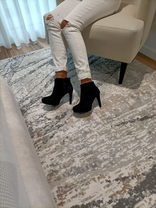 Botins pretos n.36,5 Rockport  impecáveis