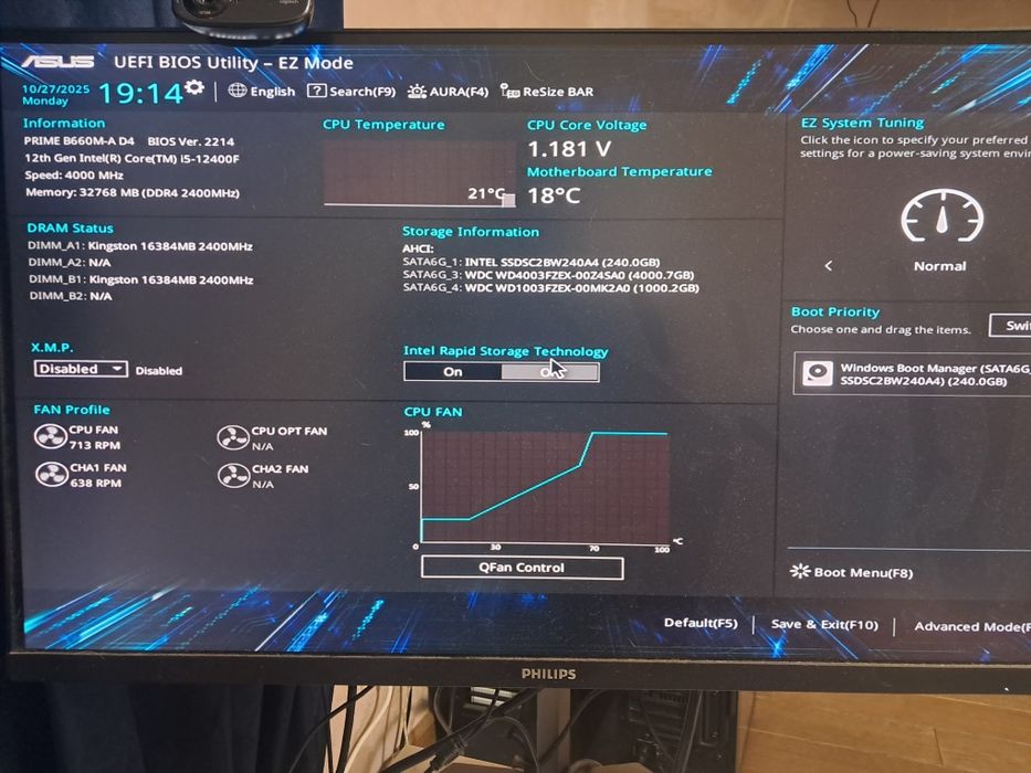 Ігровий ПК Core i5 12400 GTX4070ti DDR4 32GB SSD+HDD
