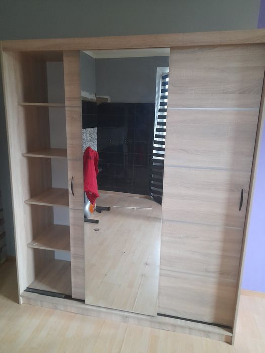 Szafa przesuwna 180cm rio 3 z lustrem