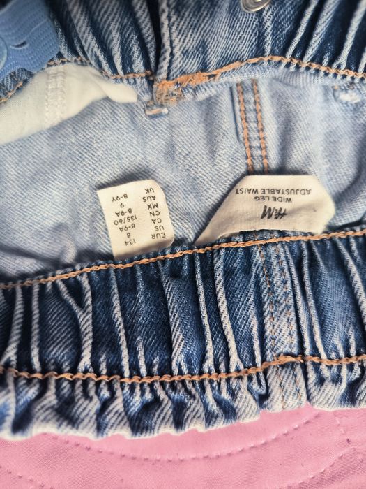 Spodnie dziewczęce H&M rozm.134 2 pary