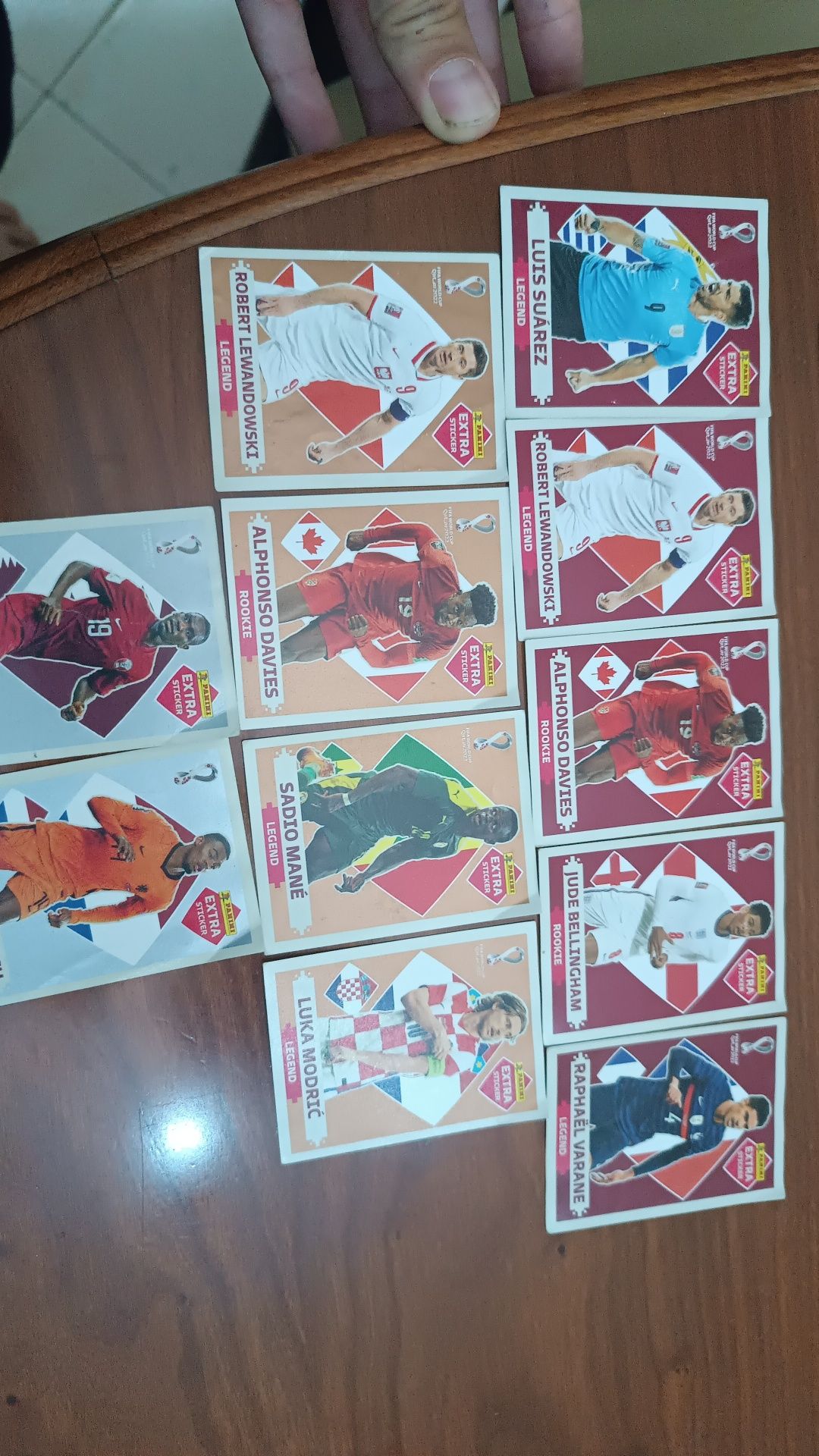 Cartas Extras do mundial 2022