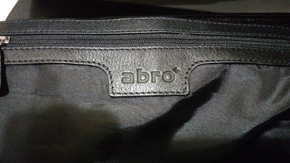 Сумка немецкого бренда ABRO большая черная / никель