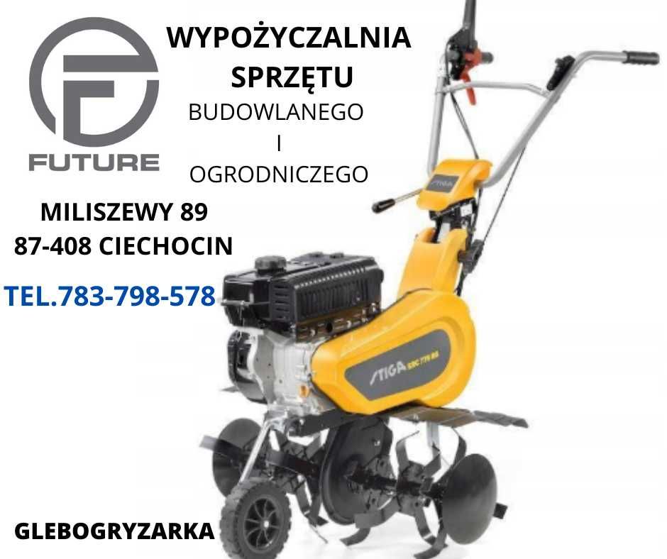 Glebogryzarka z napędem wynajem wypożyczalnia