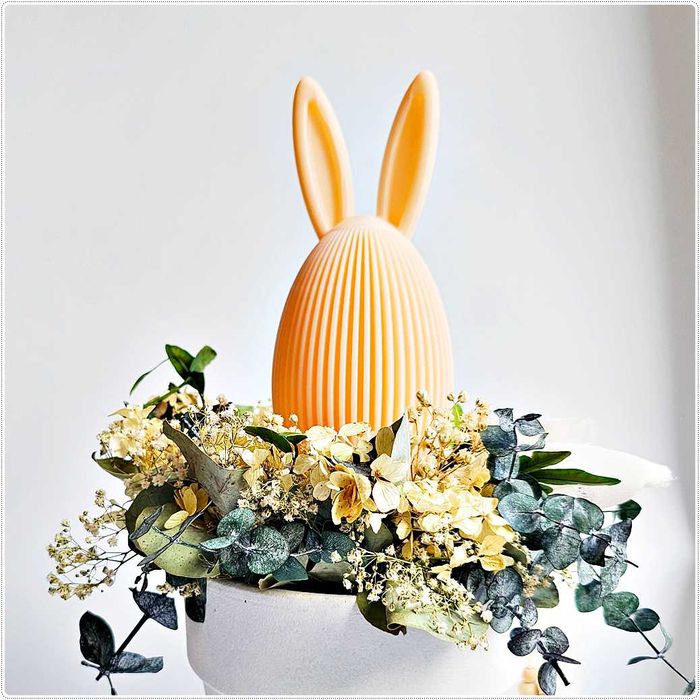 Jajko z uszami zająca – Zając Wielkanocny - dekoracja.