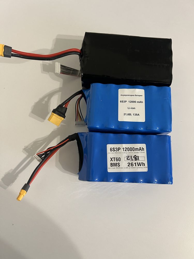 Нові Акумулятори для FPV дронів 6s4p 6s3p 6s2p samsung