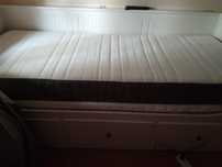 Cama sofa Hemnes com 2 colchões Morgedal e sultan