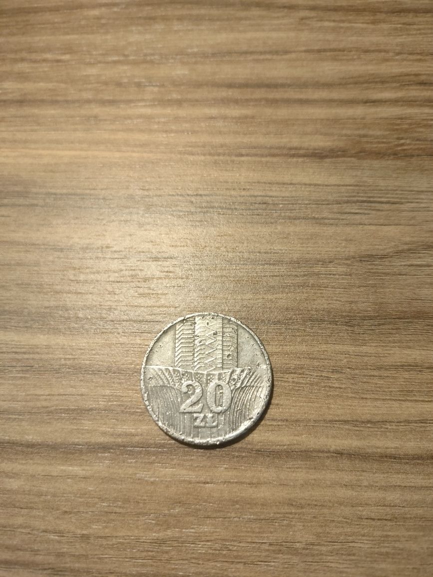 Moneta 20 zł 1973 r. Wieżowiec i Kłosy