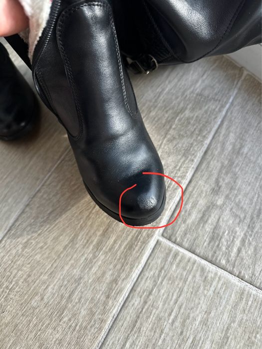 Шкіряні ботфорди