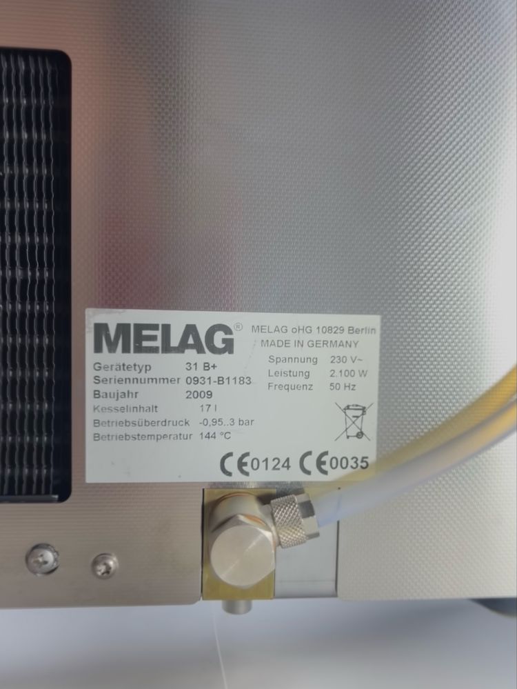 MELAG Vaculav 31 B+ АВТОКЛАВ. Стоматологічне обладнання.