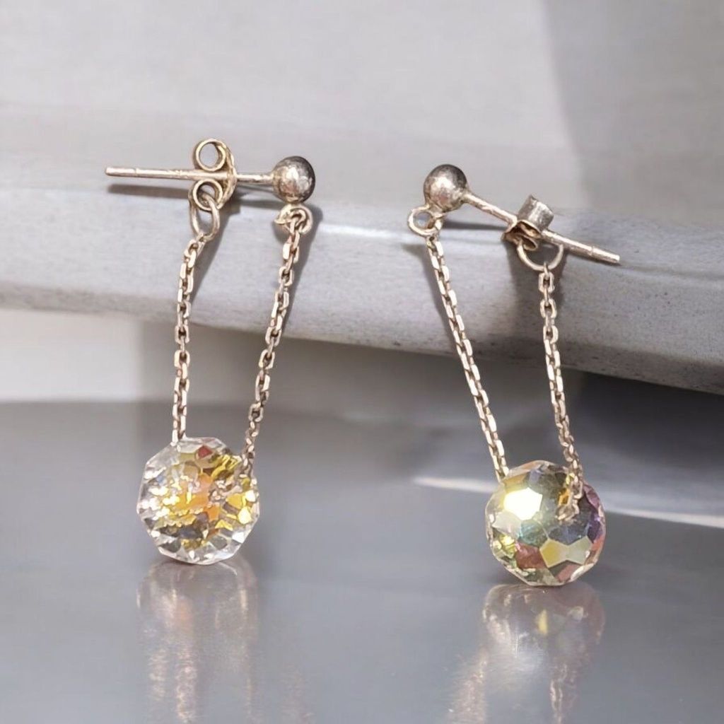 Srebne kolczyki Swarovski elements
