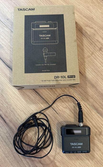 Rejestrator Tascam DR-10L Pro 32-bit z mikrofonem krawatowym/Gwarancja