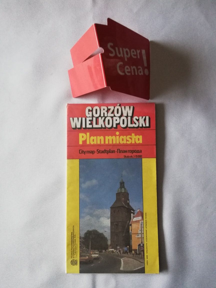 mapa plan miasta Gorzów Wielkopolski 1994r.