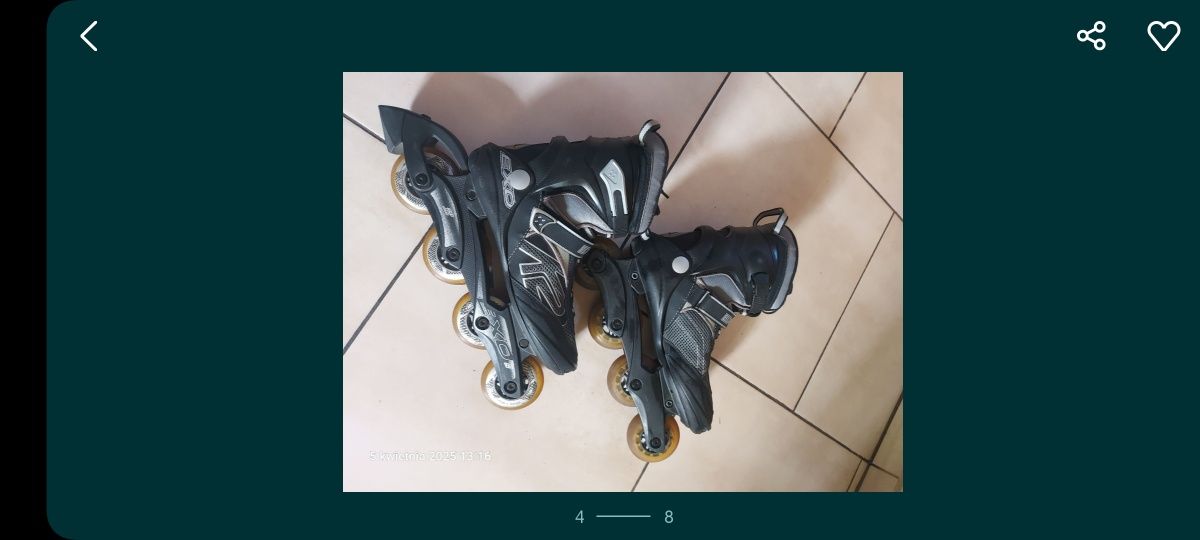 Rolki K2 Exo Speed r. 27,5 cm. Duże kółka 80mm Eu 42,5 - 43