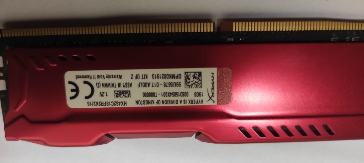 Ddr 4, Fury hyperx, 3200 MHz, 16 gb(2*8), KingBand4000 mhz, (2*8)