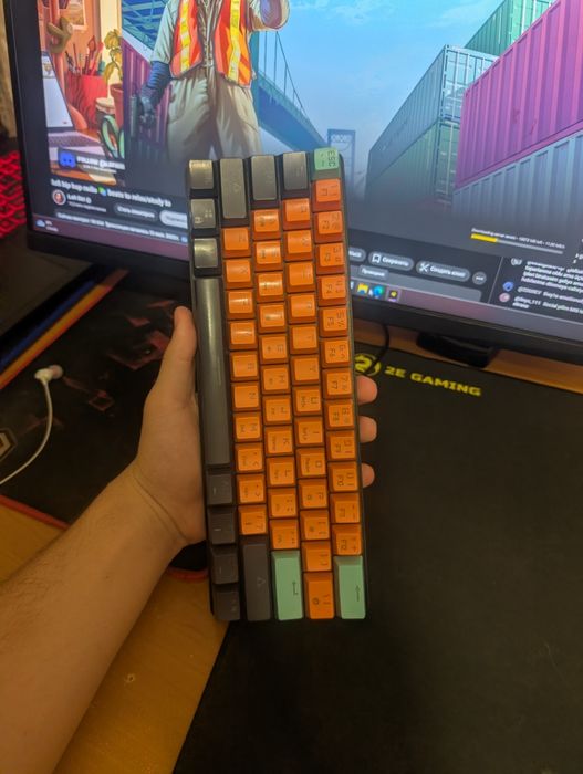 Клавиатура 60% красные свичи