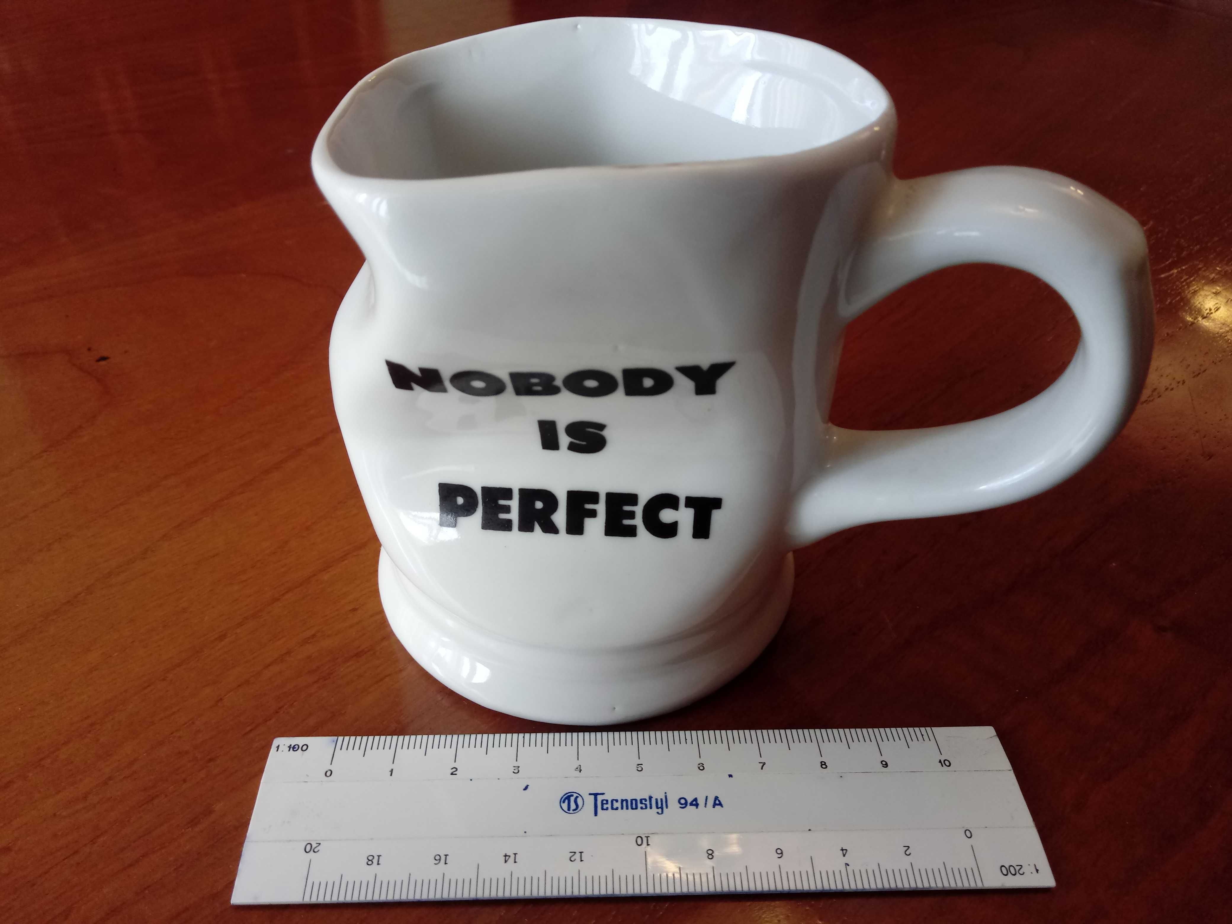 Caneca em Porcelana (NOBODY IS PERFECT)