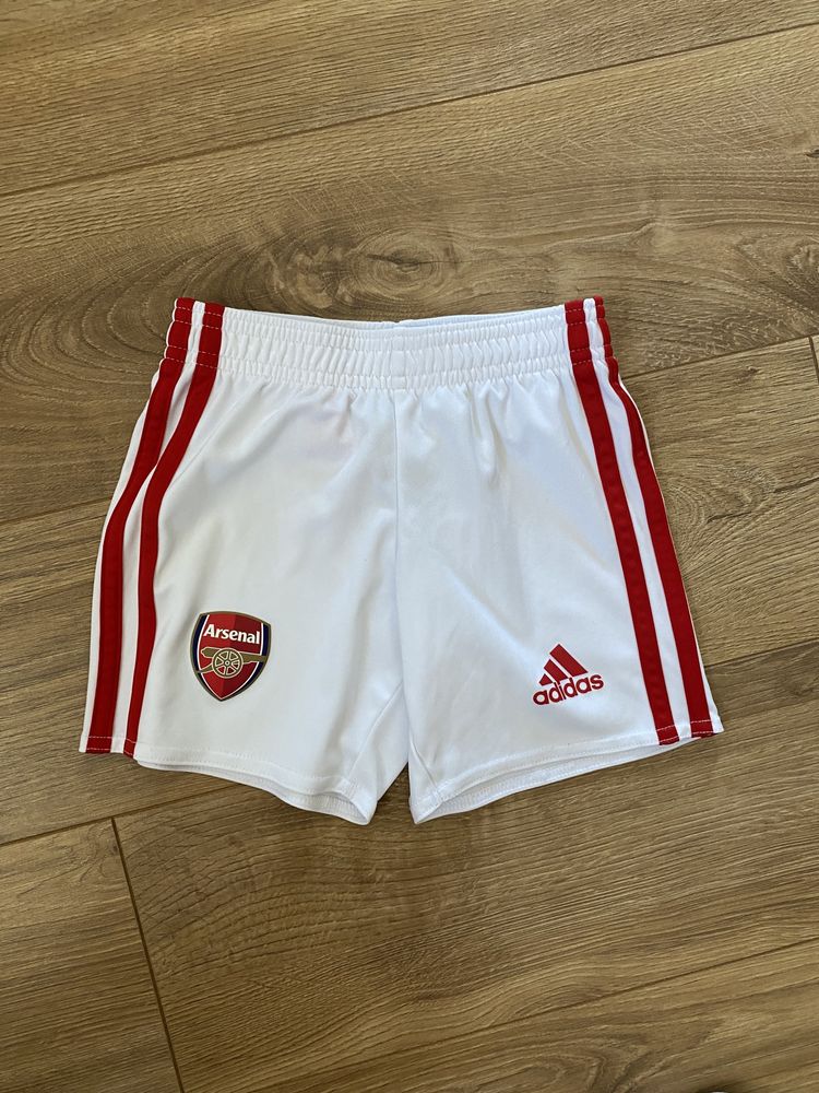 Adidas  шорты детские футбольная форма 2 шт Arsenal  2-3 года новые