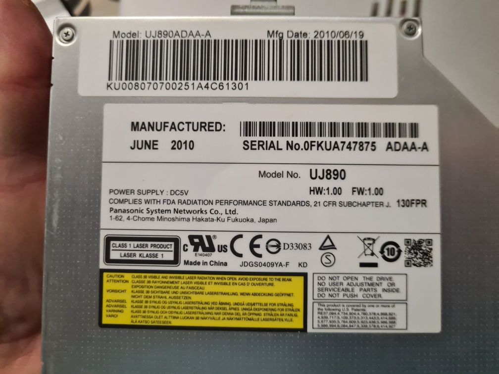 Оптичний Привід Дисковод для Ноутбука Lenovo UJ890