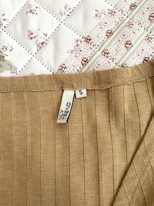 Wiązana bluzka na długi rękaw S 36 M 38 NLY basic