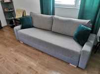Sofa  IKEA, szara, z pojemnikiem na pościel – stan bardzo dobry