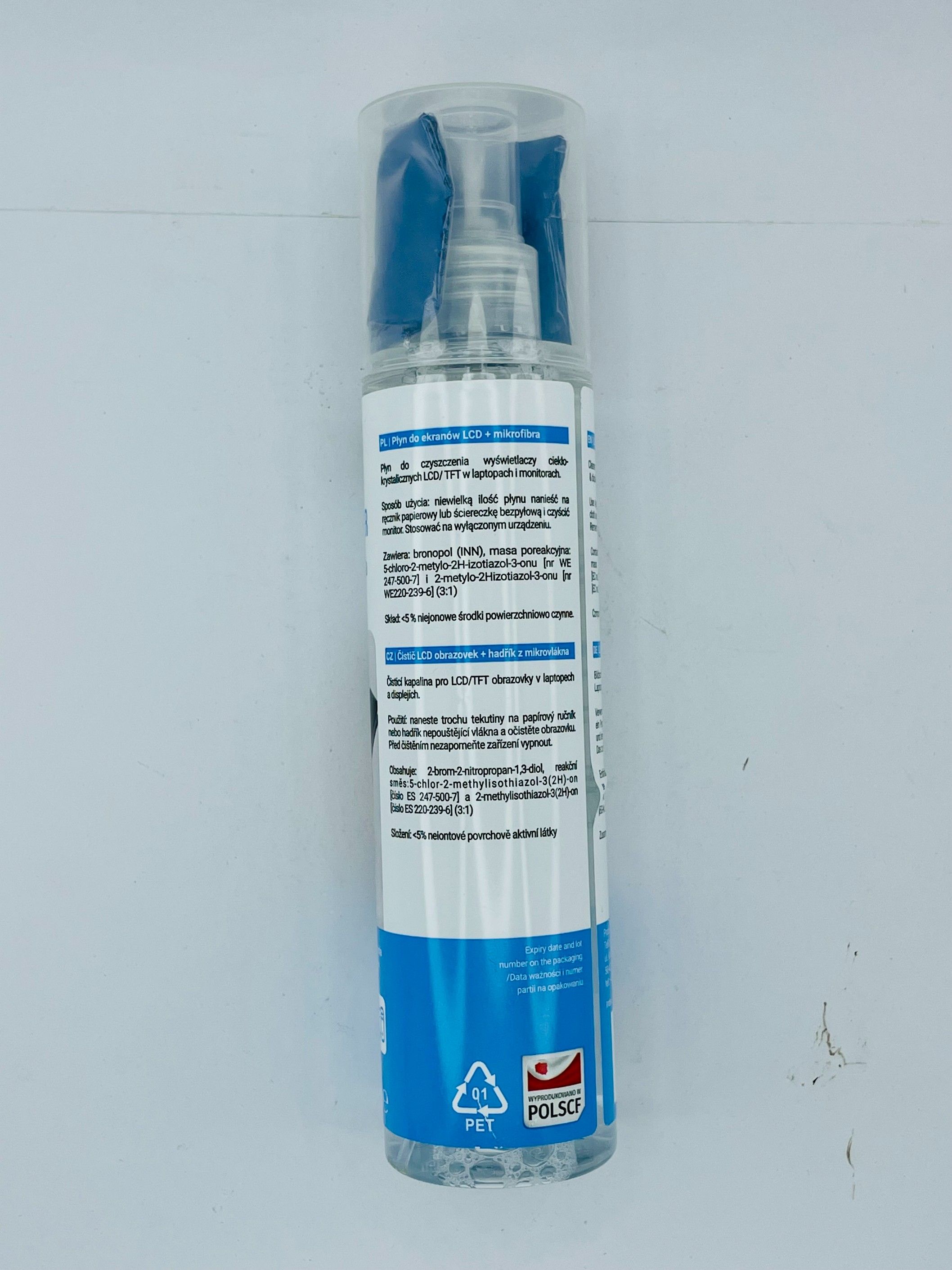 3x Płyn Do Czyszczenia Ekranów LCD + Mikrofibra 250 ml Zestaw Setty