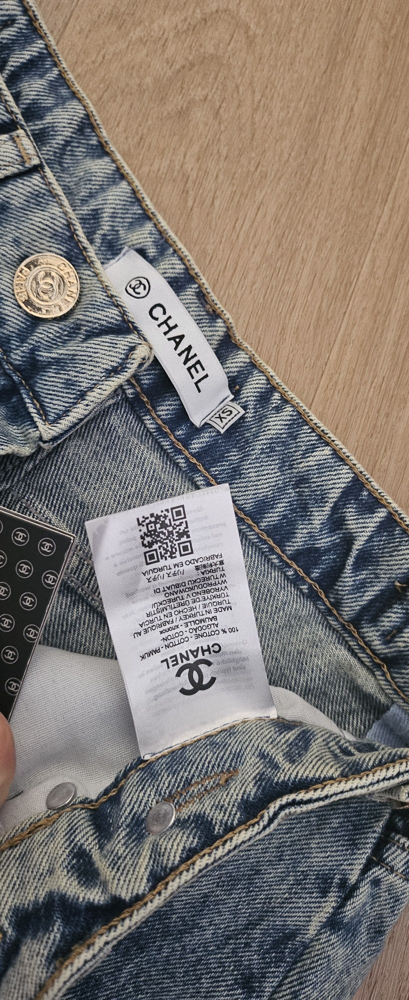 Spodenki dzinsowe chanel