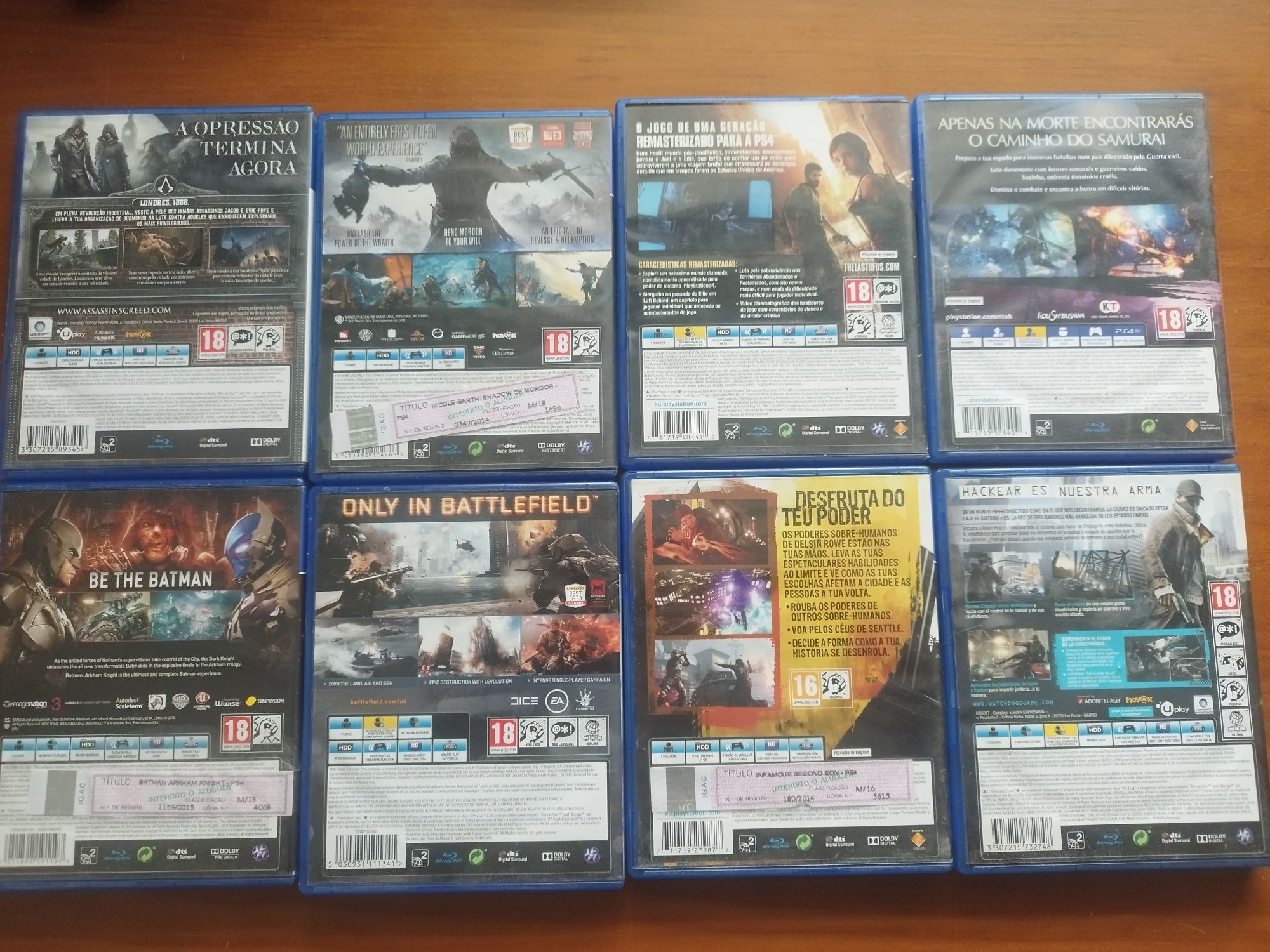 Vários Jogos PS4