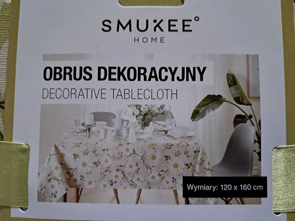 Obrus dekoracyjny STOKROTKI 120x160 SMUKEE nowy