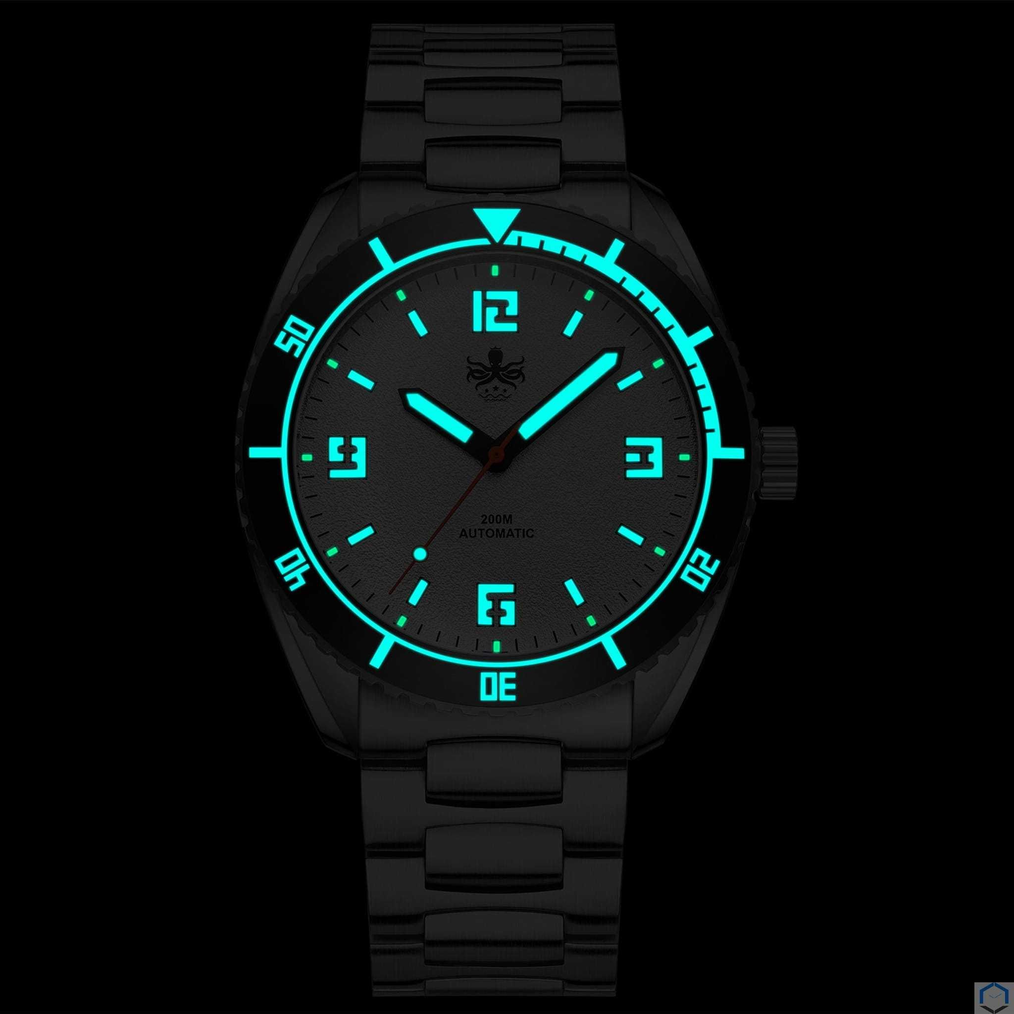 ZEGAREK PHOIBOS  REEF MASTER  Fossil Grey 200m Automat Diver nowy