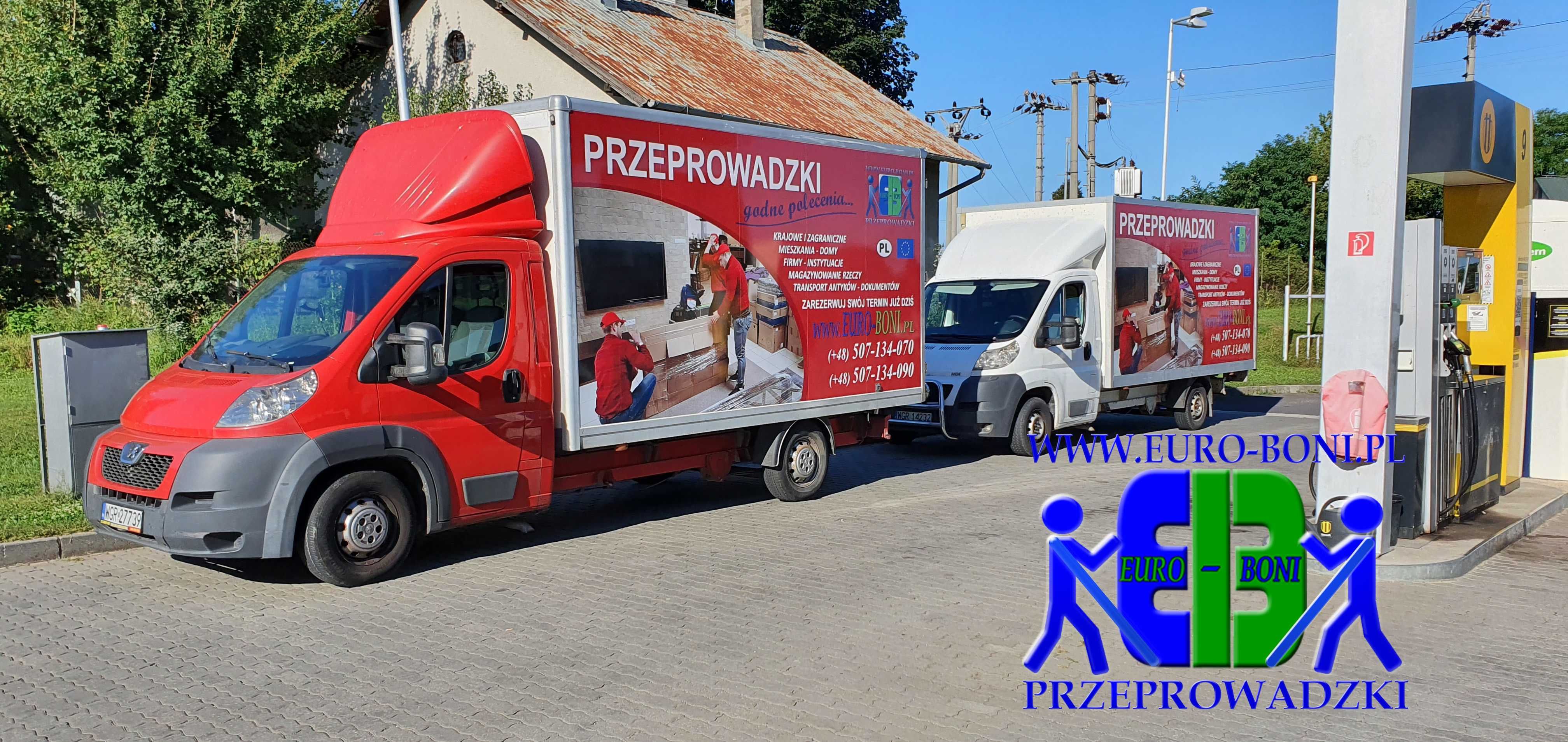 Przeprowadzki Góra Kalwaria-Transport mebli rzeczy z wniesieniem PL UE