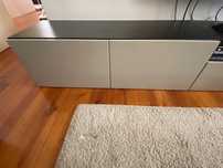 portas / frentes de gaveta IKEA SELSVIKEN, brilh bege / cinzento claro