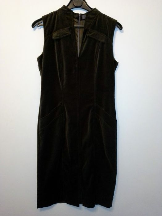 Vestido veludo castanho chocolate