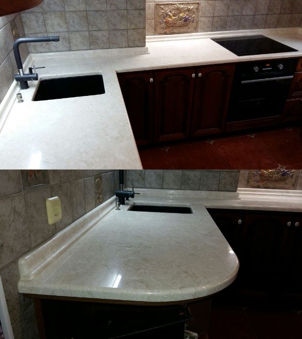 Столешница кухонная Стол из камня гранит мрамор кварц акрил