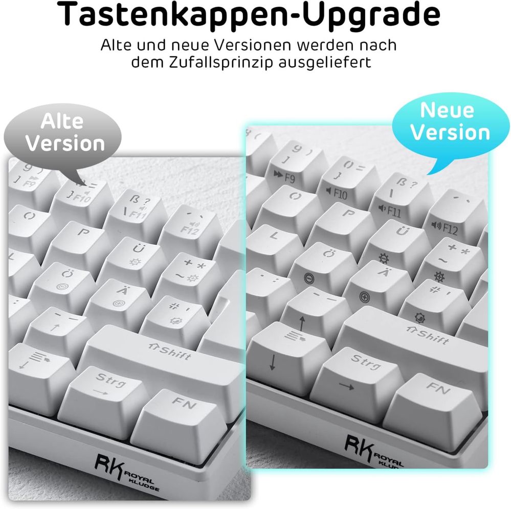 RK ROYAL KLUDGE RK61-DE 60% Bluetooth