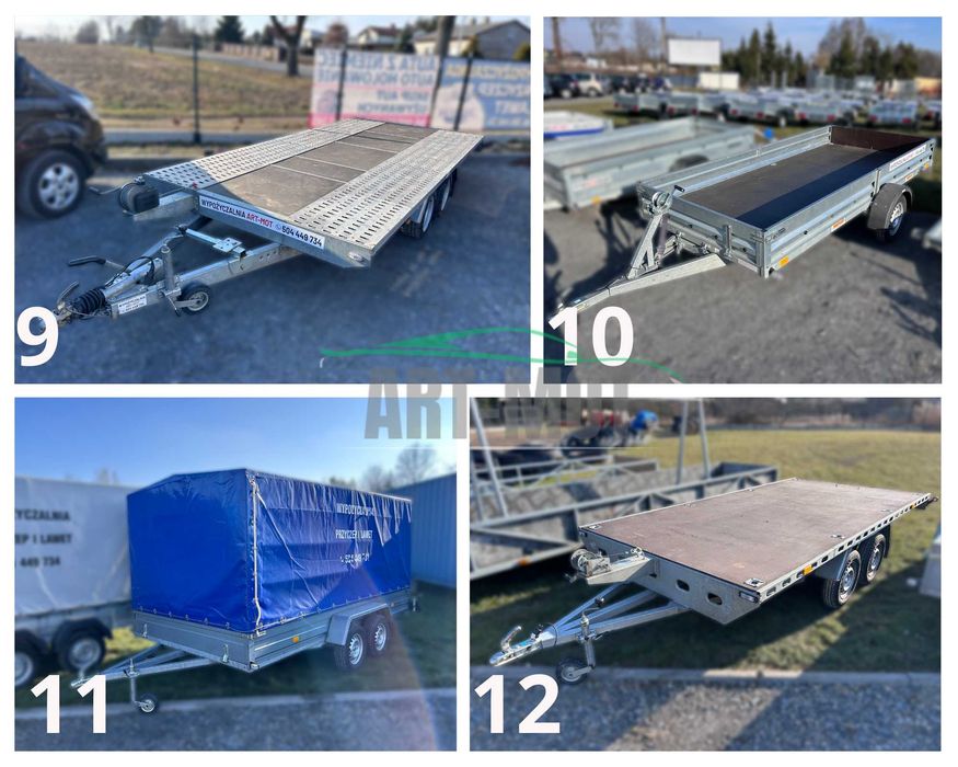 7 DNI W TYGODNIU !! Wypożyczalnia przyczep i lawet LAWETA 8.5 m !!