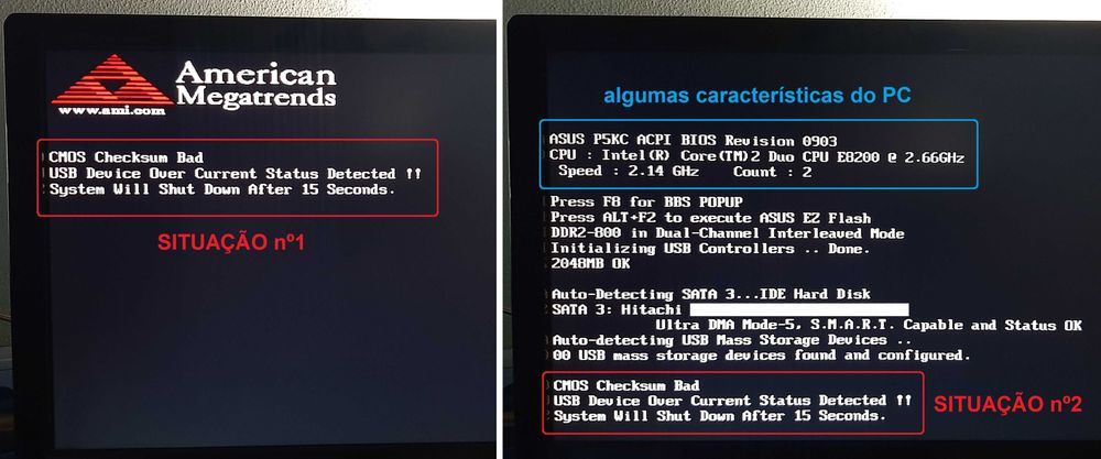 PC/desktop ASUS (para reparação)
