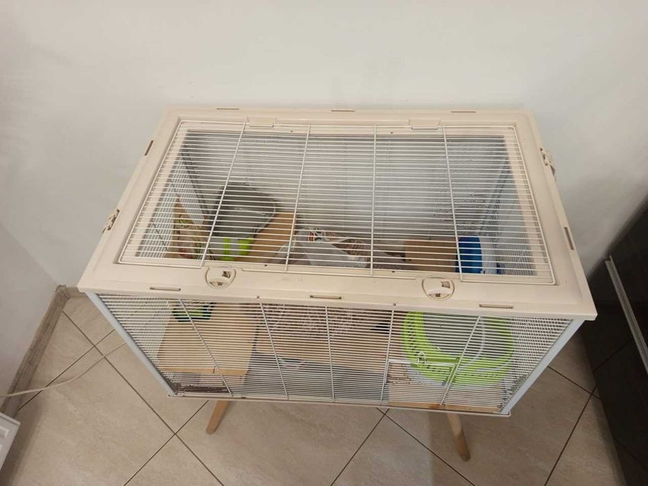 duża klatka dla CHOMIKA / SZYNSZYLA / ŚWINKI MORSKIEJ + akcesoria