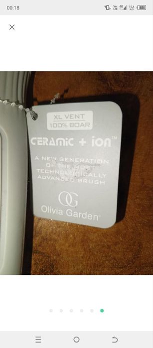 Расческа щётка натуральная щетина Olivia garden керамик оин