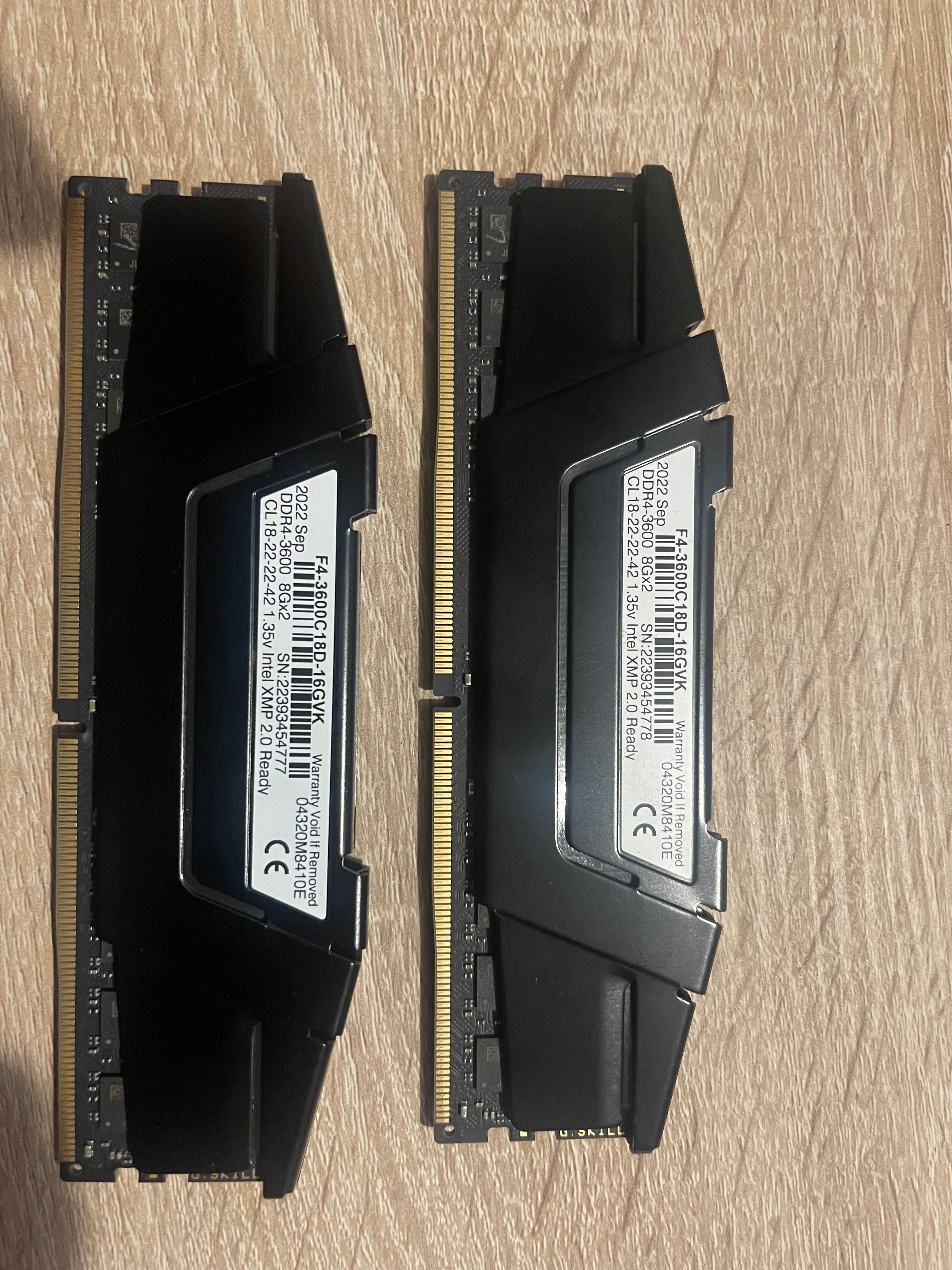 DDR4 G.SKILL RipjawsV 2x8 16gb 3600