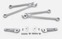 suporte pousa pes traseiro completo bmw s1000rr 2010 - 2018