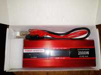 Продам інвертор 12V/220V с дисплеєм 2000 W