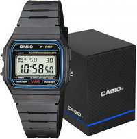 Zegarek Męski CASIO F-91W-1YEG Retro + Pudełko