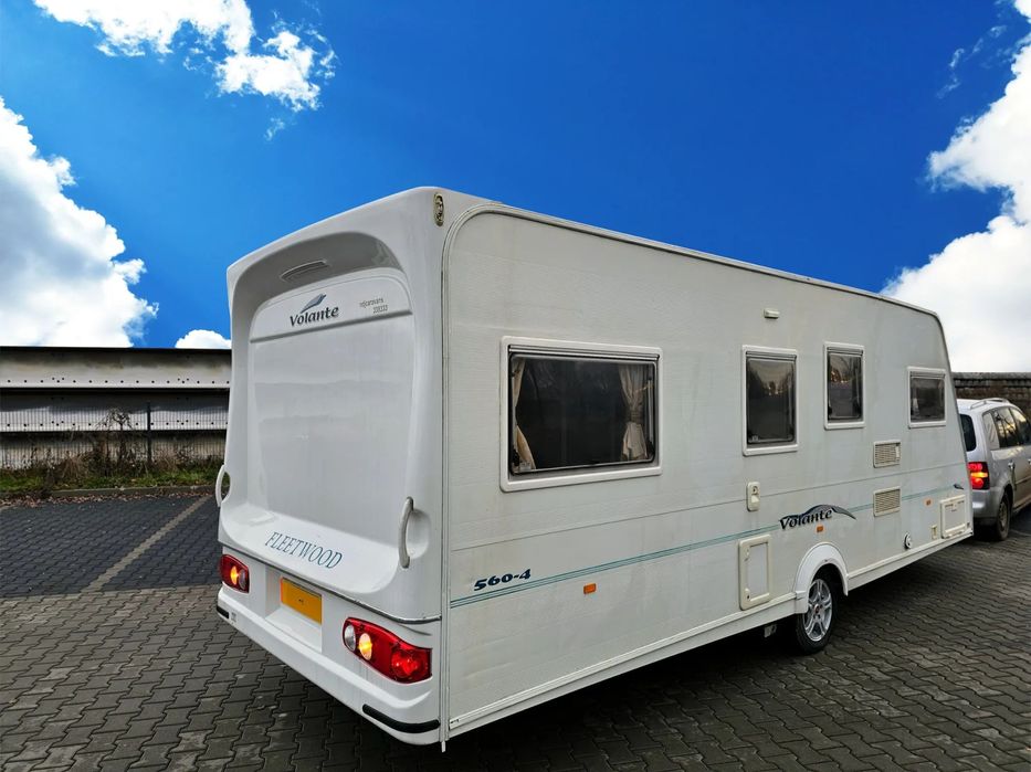 Hobby - FLEETWOOD. DMC-1350. WŁĄCZ FILMIK ! WERSJA VIP ! 2 SYPIALNIE. 4-6 os. ŁAZIENKA. NOWY SOLAR i PRZEDSIONEK !  OKAZJA !!! Przyczepa kempingowa. 100% sprawna. Gotowa do jazdy !!!