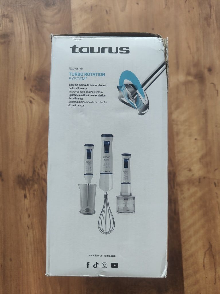 blender Taurus 600W plus inox nowy mocniejsza wersja