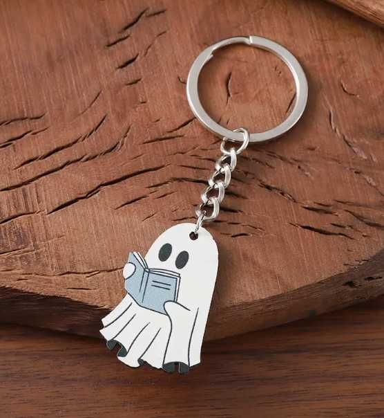 Duszek Czytelnik Brelok Dobry Duch książka Gadżet Prezent Książkoholik