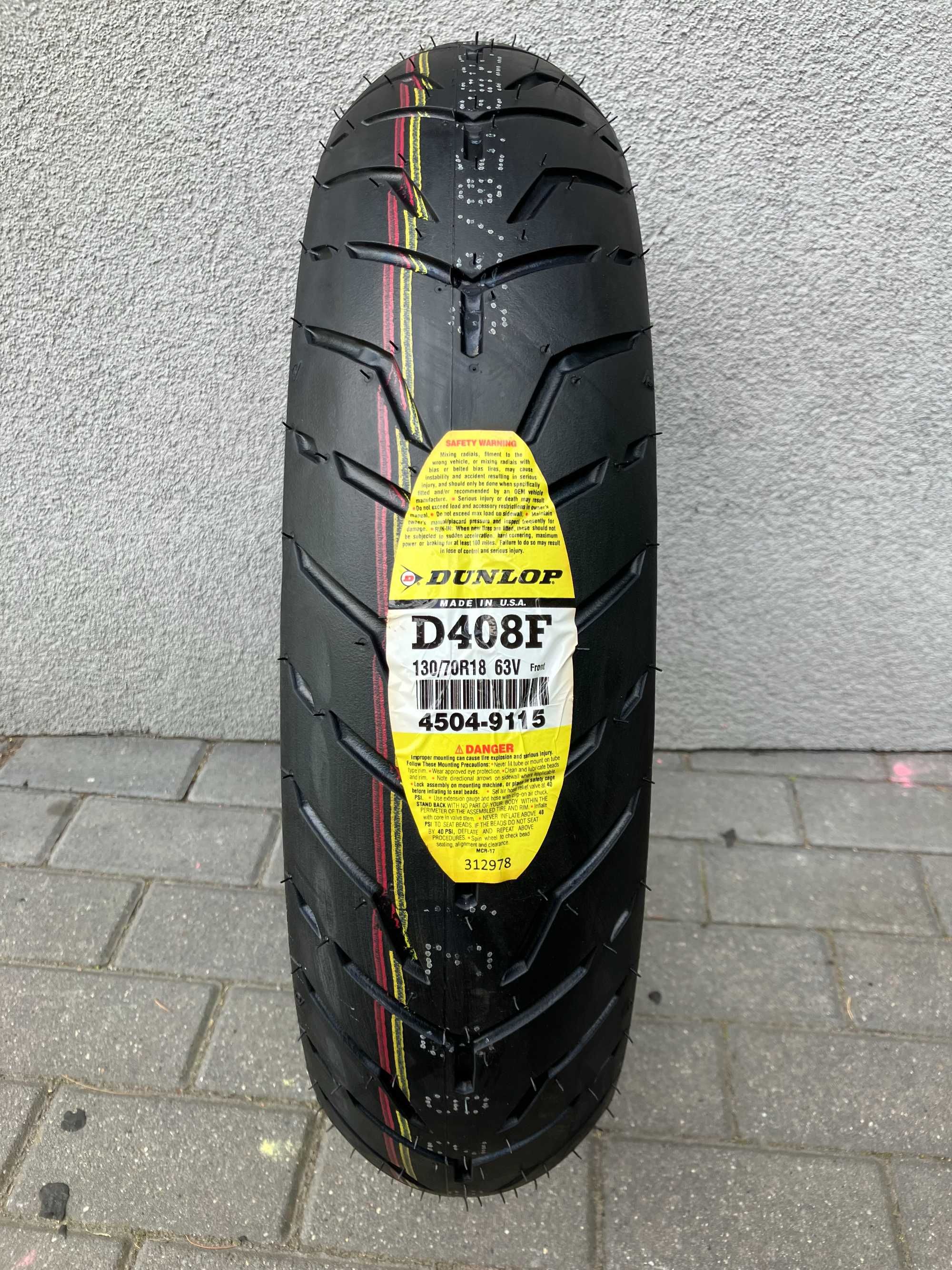 130/70R18 Dunlop D408F HARLEY-DAVIDSON Screamin Eagle Road King Softta