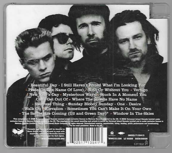 U2. 18 Singles. Plus Bonus Track.
