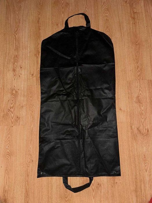 Чохол для зберігання одягу із тканини спанбонд 57х114 см. чорний