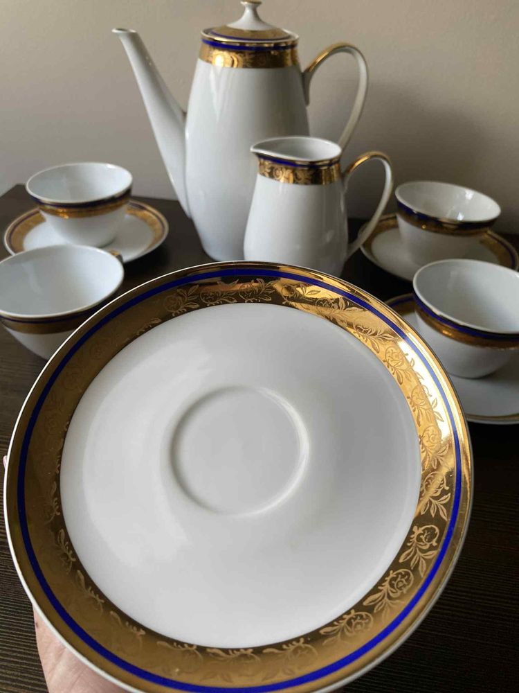 Serwis kawowy MZ Czechosłowacja porcelana dla 5 osób