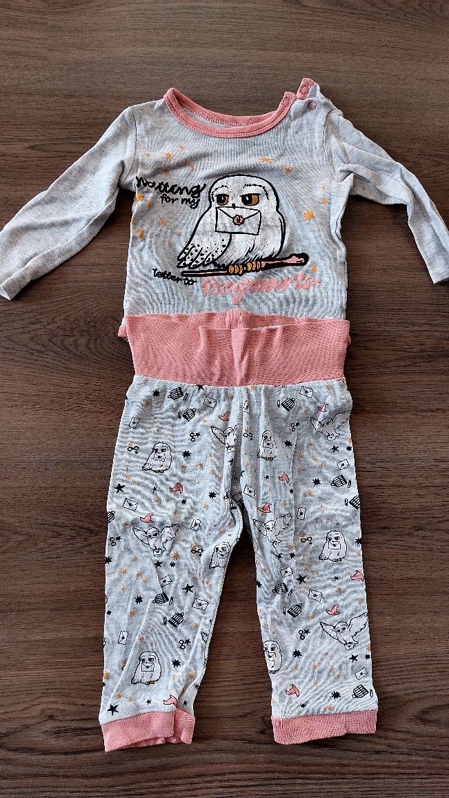 Komplet piżamka (body + spodenki) Harry Potter Hedwiga, rozm. 86